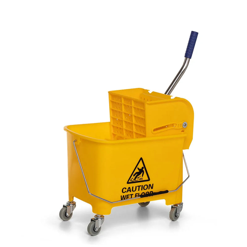 Carro Balde - c/divisor de agua - Amarelo - 20 litros - Nobre