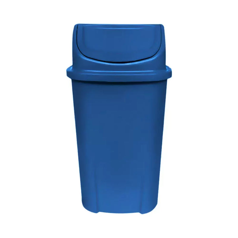 Lixeira Basculante Injetada 60L -Azul-Gruplast