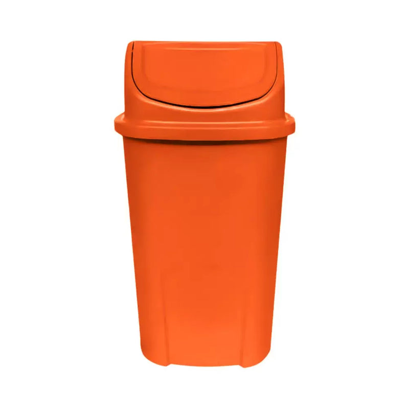 Lixeira Basculante Injetada 60L -Laranja-Gruplast