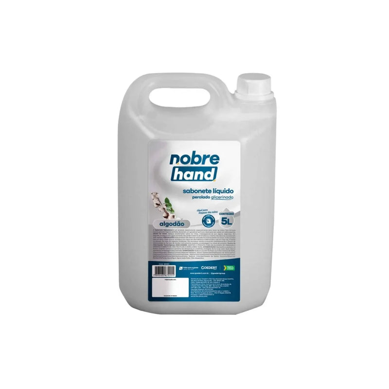 Sabonete liquido perolado 5l (branco) Algodão – Nobre Hand