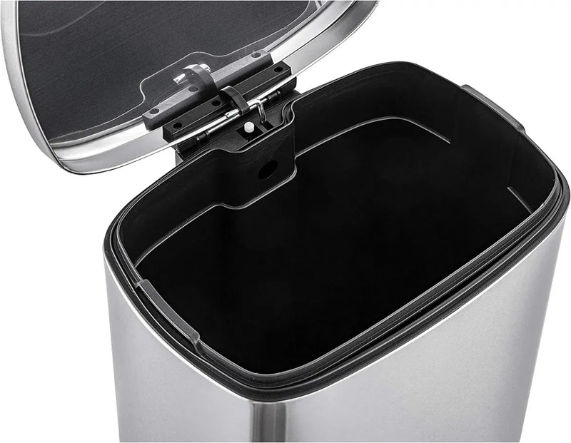 Lixeira INOX Com Pedal Retangular 12 Litros