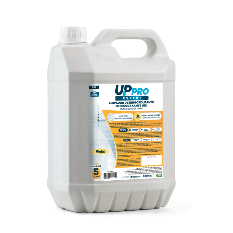 Limpador desengordurante e desengraxante gel 5L (ultra conc.) – UPPRO