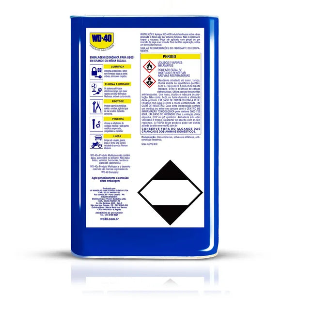 Lubrificante WD-40® Produto Multiusos Galão 5 litros