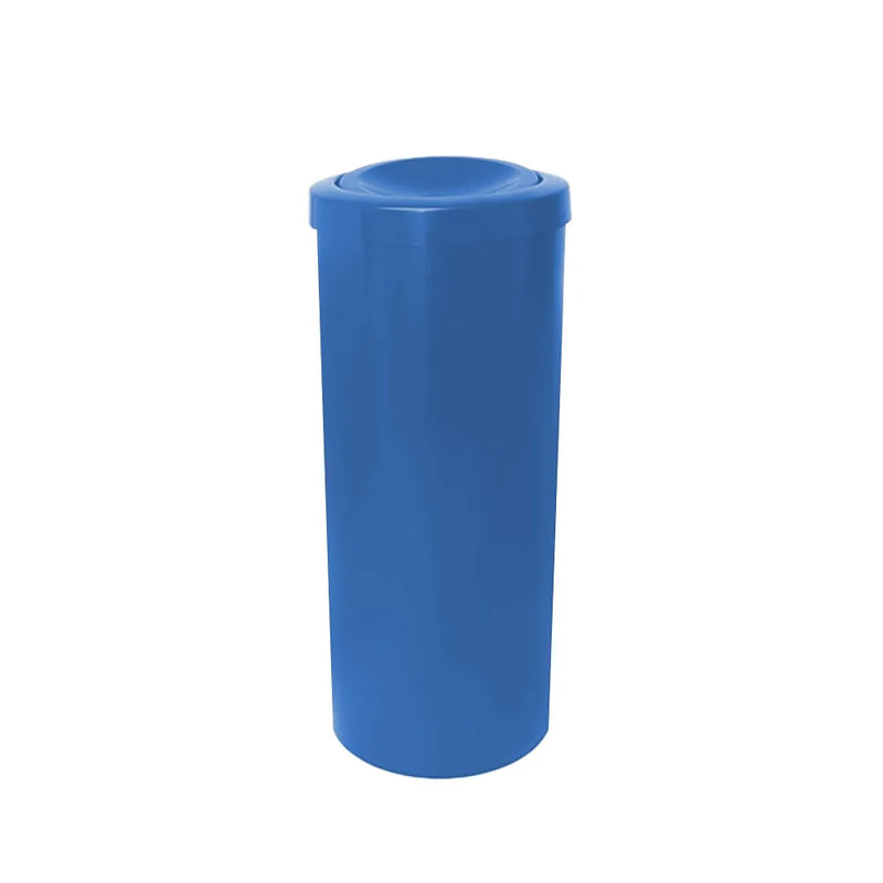 Cesto de Lixo 23L c/ Tampa Flip Top - Azul-Gruplast