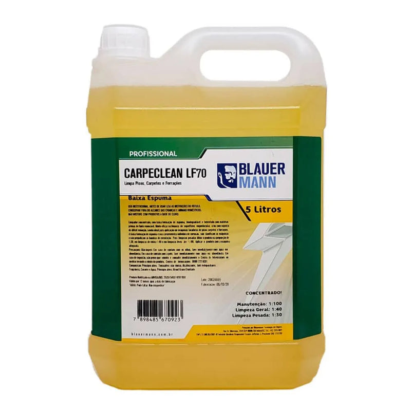 Detergente 5l carpet (lavadoras piso/baixa espumacao/1:100) Carpeclean LF-70 – Blauermann