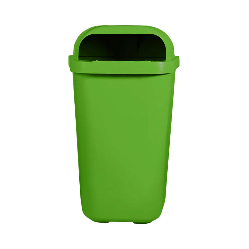 Lixeira Individual Coleta Seletiva Com Suporte Gruplast Verde 50L